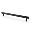 Alexander & Wilks Cabinet Hardware Black / Cabinet Pull Handles / 224mm Alexander & Wilks Crispin Knurled T-bar Cupboard Pull Handle - Black - Centres 224mm