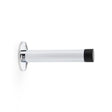 Alexander & Wilks Door Furniture Polished Chrome / Projection Door Stop Alexander & Wilks Cylinder Door Stop on Traditional Rose - Polished Chrome - 90mm