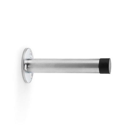 Alexander & Wilks Door Furniture Satin Chrome / Projection Door Stop Alexander & Wilks Cylinder Door Stop on Traditional Rose - Satin Chrome - 90mm