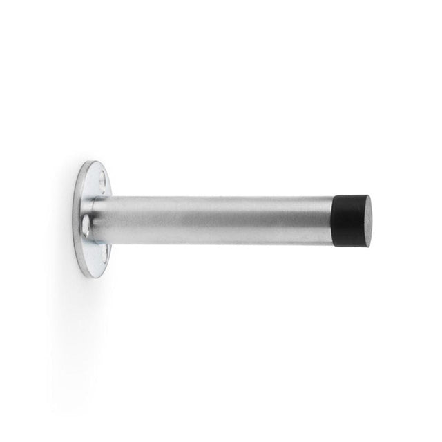 Alexander & Wilks Door Furniture Satin Chrome / Projection Door Stop Alexander & Wilks Cylinder Door Stop on Traditional Rose - Satin Chrome - 90mm