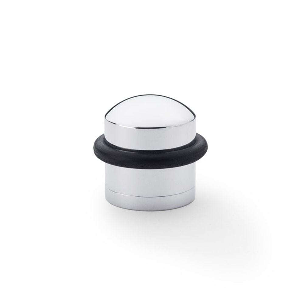 Alexander & Wilks Door Furniture Polished Chrome / Floor Door Stop Alexander & Wilks Dome Top Floor Mounted Door Stop - Polished Chrome