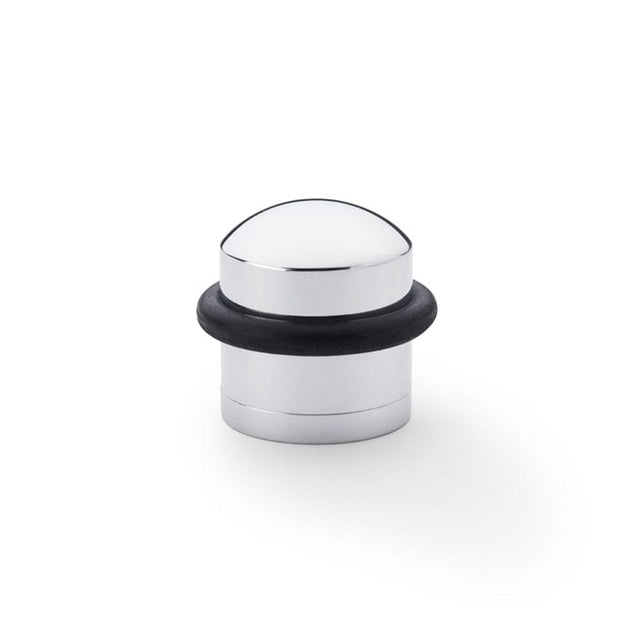 Alexander & Wilks Door Furniture Polished Chrome / Floor Door Stop Alexander & Wilks Dome Top Floor Mounted Door Stop - Polished Chrome