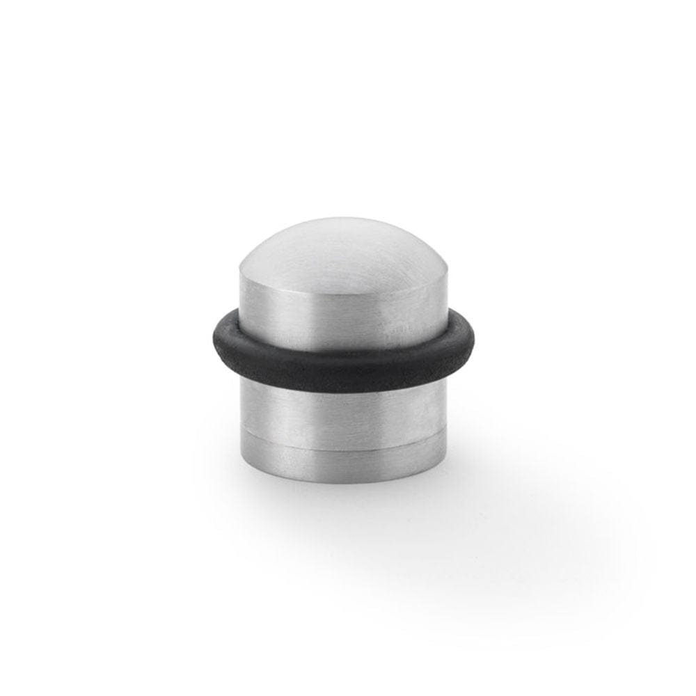 Alexander & Wilks Door Furniture Satin Chrome / Floor Door Stop Alexander & Wilks Dome Top Floor Mounted Door Stop - Satin Chrome