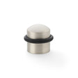 Alexander & Wilks Door Furniture Satin Nickel / Floor Door Stop Alexander & Wilks Dome Top Floor Mounted Door Stop - Satin Nickel