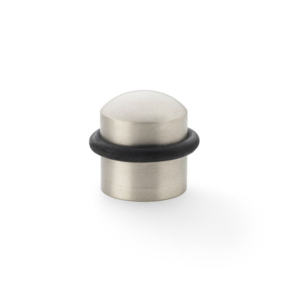 Alexander & Wilks Door Furniture Satin Nickel / Floor Door Stop Alexander & Wilks Dome Top Floor Mounted Door Stop - Satin Nickel