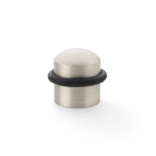 Alexander & Wilks Door Furniture Satin Nickel / Floor Door Stop Alexander & Wilks Dome Top Floor Mounted Door Stop - Satin Nickel
