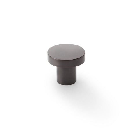 Alexander & Wilks Cabinet Hardware Dark Bronze / Cabinet Knobs / 30mm Dia. Alexander & Wilks Hanover Plain Cupboard Knob - Dark Bronze - Knob 30mm
