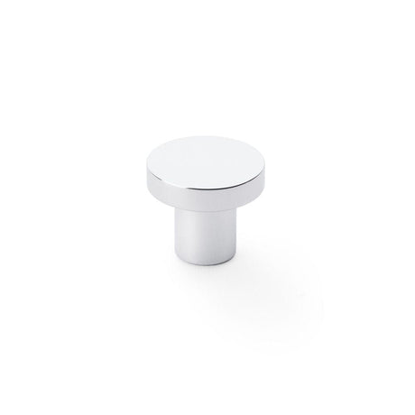 Alexander & Wilks Cabinet Hardware Polished Chrome / Cabinet Knobs / 30mm Dia. Alexander & Wilks Hanover Plain Cupboard Knob - Polished Chrome - Knob 30mm