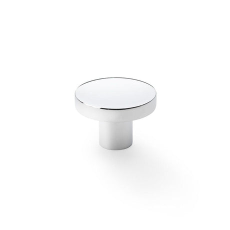 Alexander & Wilks Cabinet Hardware Polished Chrome / Cabinet Knobs / 38mm Dia. Alexander & Wilks Hanover Plain Cupboard Knob - Polished Chrome - Knob 38mm