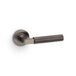Alexander & Wilks Door Furniture Dark Bronze PVD / Round Rose Alexander & Wilks Hurricane Plain Lever on Round Rose - Dark Bronze PVD