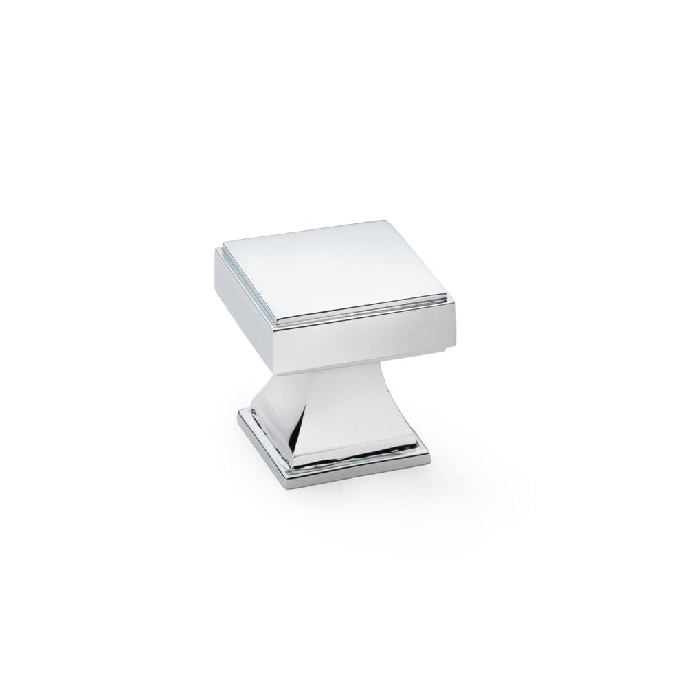Alexander & Wilks Cabinet Hardware Polished Chrome / Cabinet Knobs Alexander & Wilks Jesper Square Cupboard Knob - Polished Chrome
