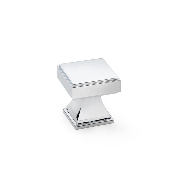 Alexander & Wilks Cabinet Hardware Polished Chrome / Cabinet Knobs Alexander & Wilks Jesper Square Cupboard Knob - Polished Chrome