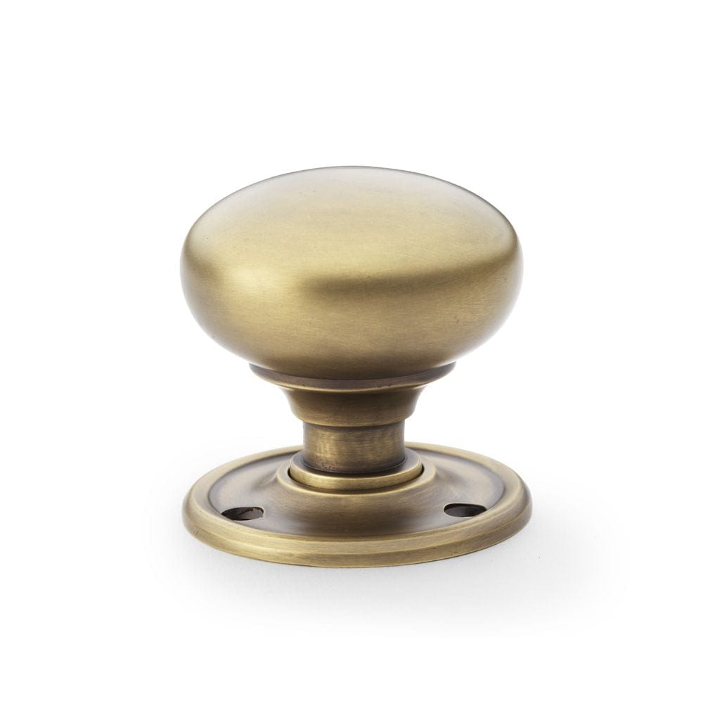 Alexander & Wilks Door Furniture Antique Brass / Mortice Knobs Alexander & Wilks Kershaw Door Knob - Antique Brass - Knob 51mm