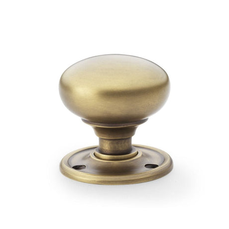 Alexander & Wilks Door Furniture Antique Brass / Mortice Knobs Alexander & Wilks Kershaw Door Knob - Antique Brass - Knob 51mm