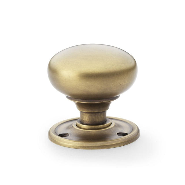 Alexander & Wilks Door Furniture Antique Brass / Mortice Knobs Alexander & Wilks Kershaw Door Knob - Antique Brass - Knob 51mm