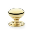 Alexander & Wilks Door Furniture Polished Brass Unlacquered / Mortice Knobs Alexander & Wilks Kershaw Door Knob - Polished Brass Unlacquered - Knob 51mm