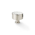 Alexander & Wilks Cabinet Hardware Polished Nickel / Cabinet Knobs / 35mm Dia. Alexander & Wilks Leila Hammered Cupboard Knob - Polished Nickel - 35mm