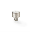 Alexander & Wilks Cabinet Hardware Satin Nickel / Cabinet Knobs / 30mm Dia. Alexander & Wilks Leila Hammered Cupboard Knob - Satin Nickel - 30mm
