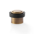 Alexander & Wilks Door Furniture Antique Brass / Floor Door Stop Alexander & Wilks Plain Floor Mounted Door Stop - Antique Brass