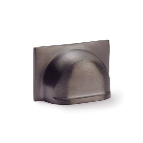 Alexander & Wilks Cabinet Hardware Dark Bronze PVD / Cabinet Cup Pulls / 40mm Alexander & Wilks Quantock Cup Pull Handle - Dark Bronze PVD - Centres 40mm