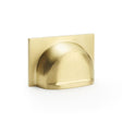 Alexander & Wilks Cabinet Hardware Satin Brass PVD / Cabinet Cup Pulls / 40mm Alexander & Wilks Quantock Cup Pull Handle - Satin Brass PVD - Centres 40mm