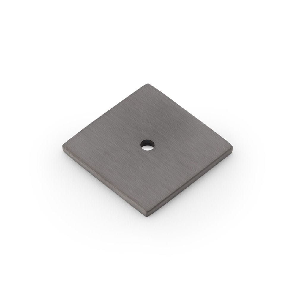 Alexander & Wilks Cabinet Hardware Dark Bronze PVD / Cabinet Knob/Pull Backplates Alexander & Wilks Quantock Square Backplate - Dark Bronze PVD