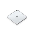 Alexander & Wilks Cabinet Hardware Polished Chrome / Cabinet Knob/Pull Backplates Alexander & Wilks Quantock Square Backplate - Polished Chrome