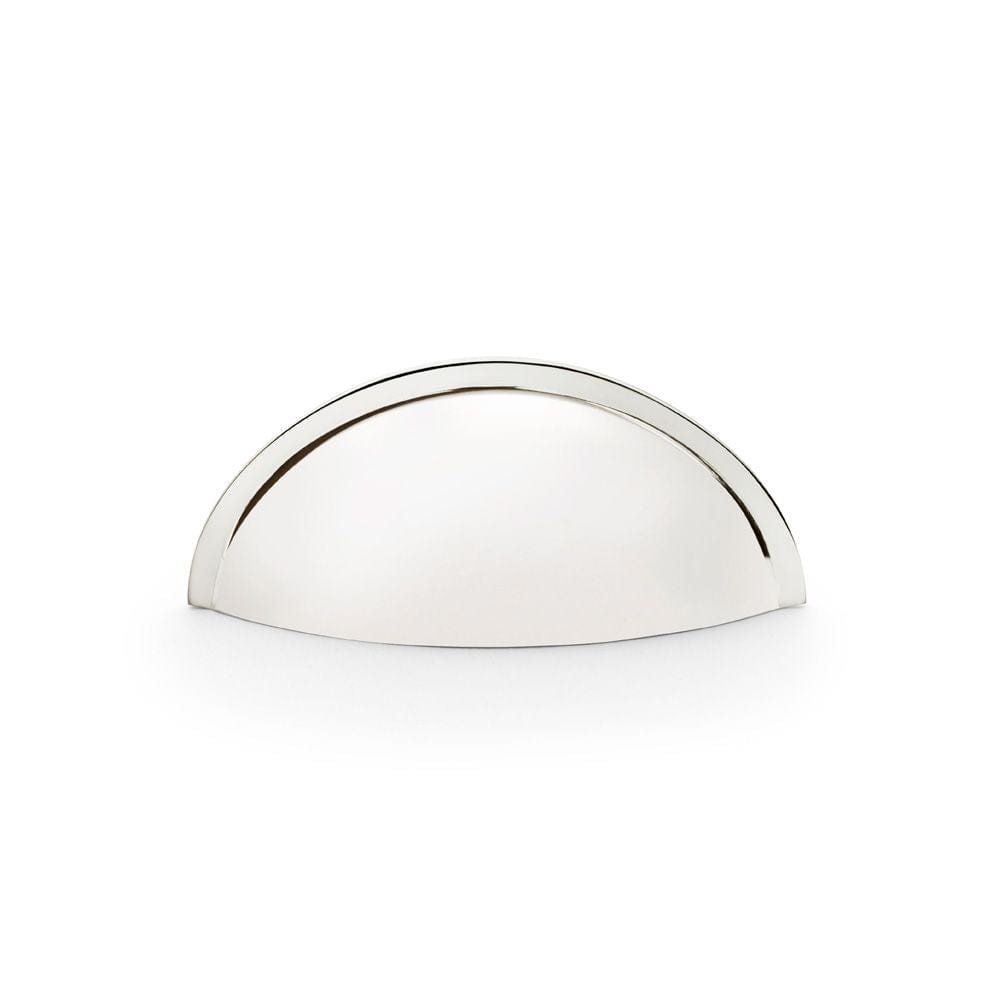 Alexander & Wilks Cabinet Hardware Polished Nickel / Cabinet Cup Pulls Alexander & Wilks Quieslade Cup Handle - Polished Nickel