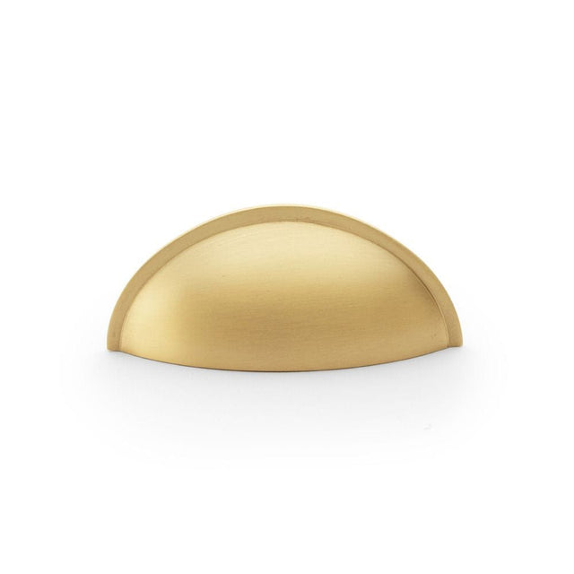 Alexander & Wilks Cabinet Hardware Satin Brass / Cabinet Cup Pulls Alexander & Wilks Quieslade Cup Handle - Satin Brass