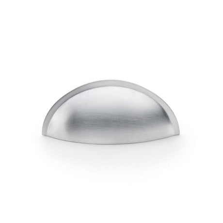 Alexander & Wilks Cabinet Hardware Satin Chrome / Cabinet Cup Pulls Alexander & Wilks Quieslade Cup Handle - Satin Chrome