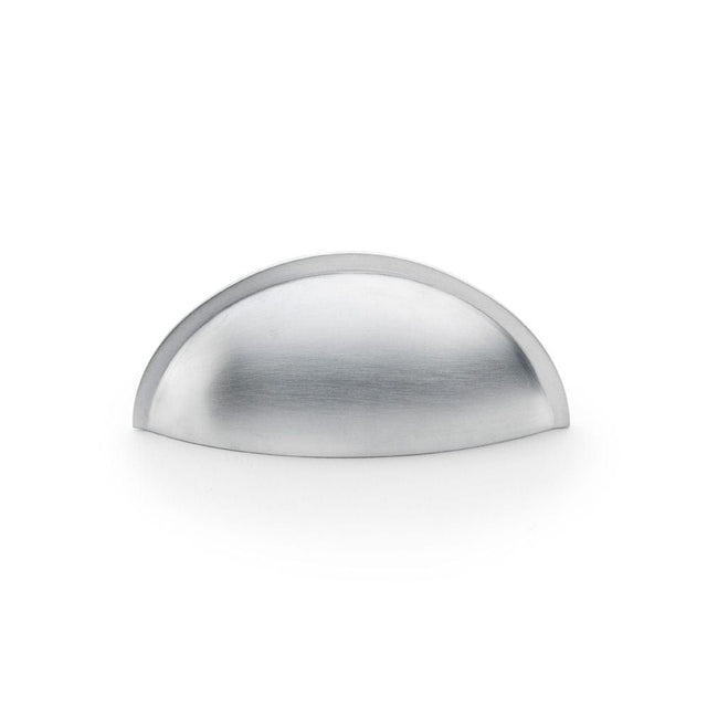 Alexander & Wilks Cabinet Hardware Satin Chrome / Cabinet Cup Pulls Alexander & Wilks Quieslade Cup Handle - Satin Chrome