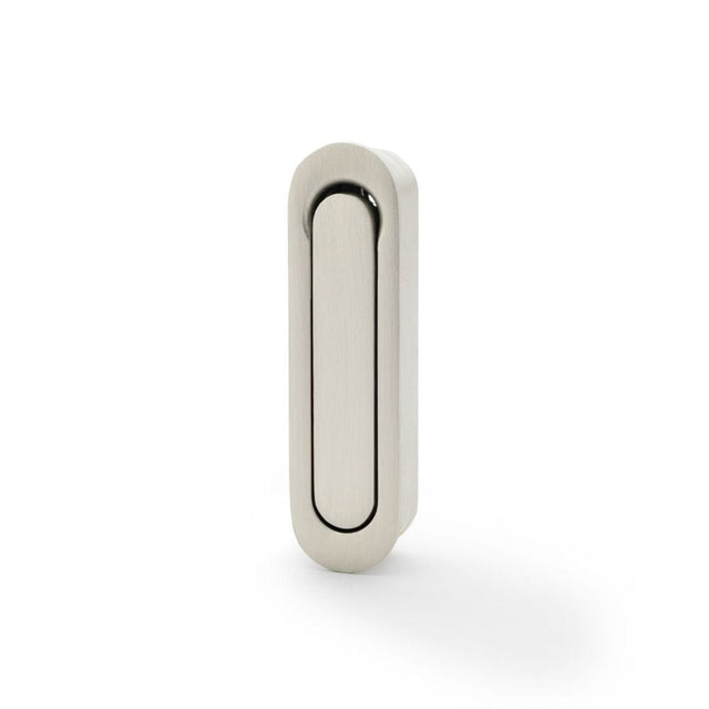 Alexander & Wilks Door Furniture Satin Nickel / Door Edge Pull / Radius Alexander & Wilks Radius Sliding Door Edge Pull - Satin Nickel