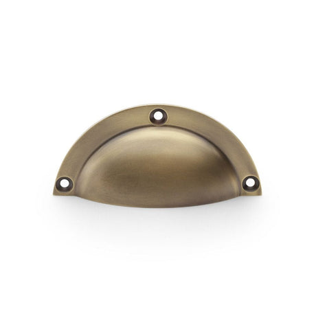Alexander & Wilks Cabinet Hardware Antique Brass / Cabinet Cup Pulls Alexander & Wilks Raoul Cup Handle - Antique Brass