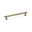 Alexander & Wilks Cabinet Hardware Antique Brass / Cabinet Pull Handles / 192mm Alexander & Wilks Round T-Bar Cabinet Pull Handle - Antique Brass - Centres 192mm