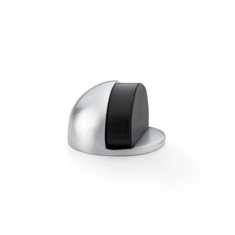 Alexander & Wilks Door Furniture Satin Chrome / Floor Door Stop Alexander & Wilks Shield Floor Mounted Door Stop - Satin Chrome