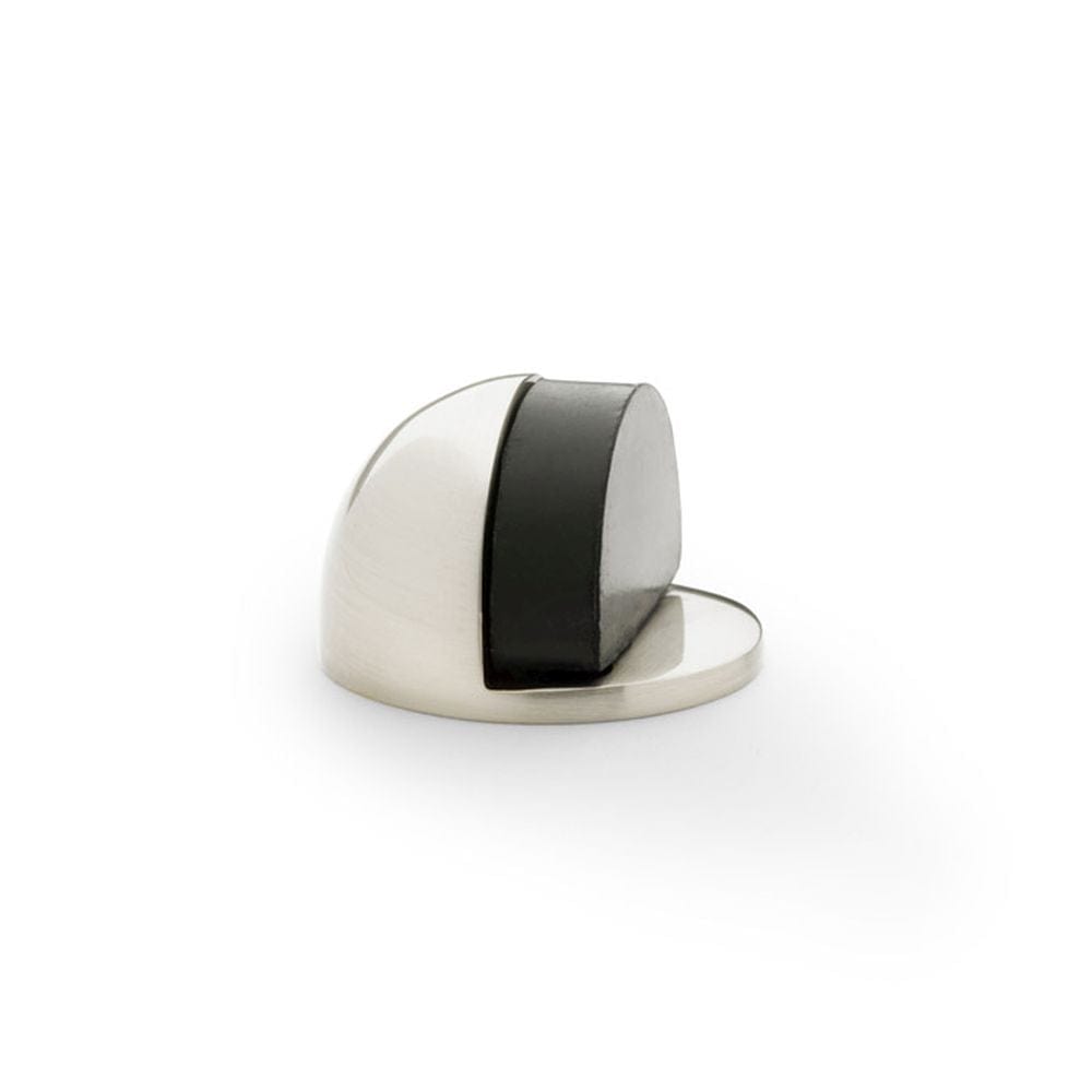 Alexander & Wilks Door Furniture Satin Nickel / Floor Door Stop Alexander & Wilks Shield Floor Mounted Door Stop - Satin Nickel