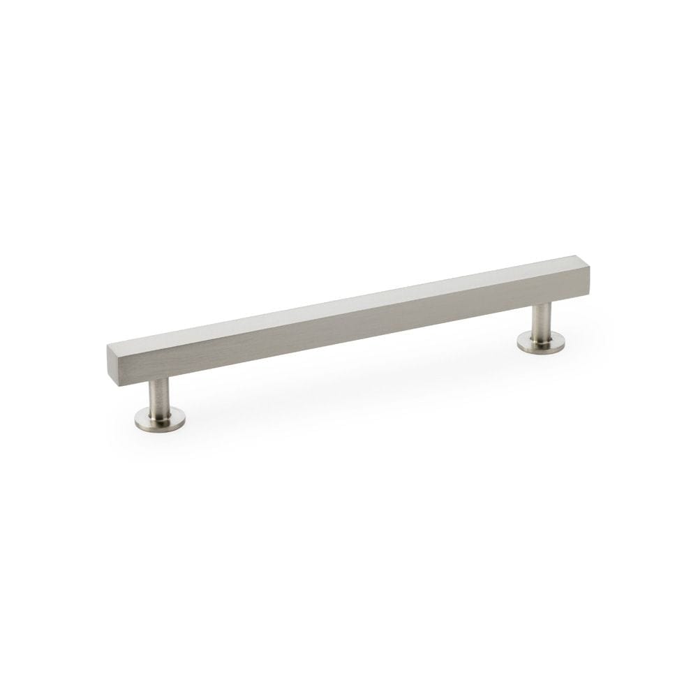 Alexander & Wilks Cabinet Hardware Satin Nickel / Cabinet Pull Handles / 160mm Alexander & Wilks Square T-Bar Cabinet Pull Handle - Satin Nickel - Centres 160mm