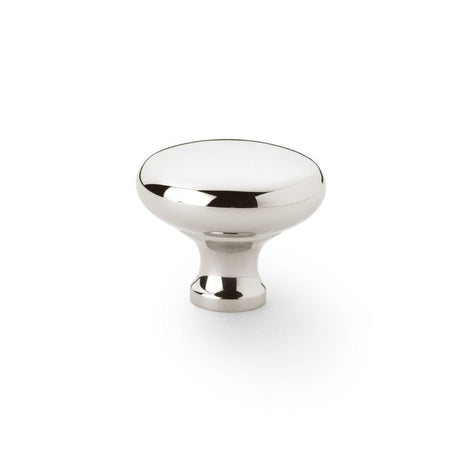 Alexander & Wilks Cabinet Hardware Polished Nickel / Cabinet Knobs / 38mm Dia. Alexander & Wilks Wade Round Cupboard Knob - Polished Nickel - 38mm