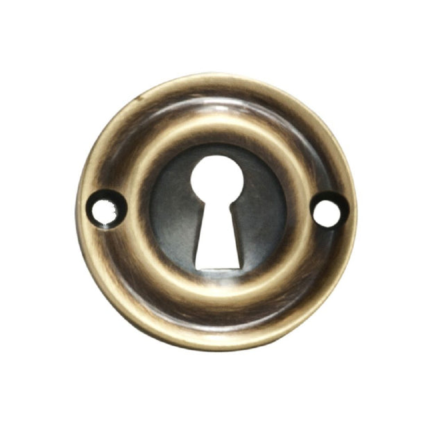 This is an image of a Carlisle Brass - Small Escutcheon - Florentine Bronze that is availble to order from Trade Door Handles in Kendal.