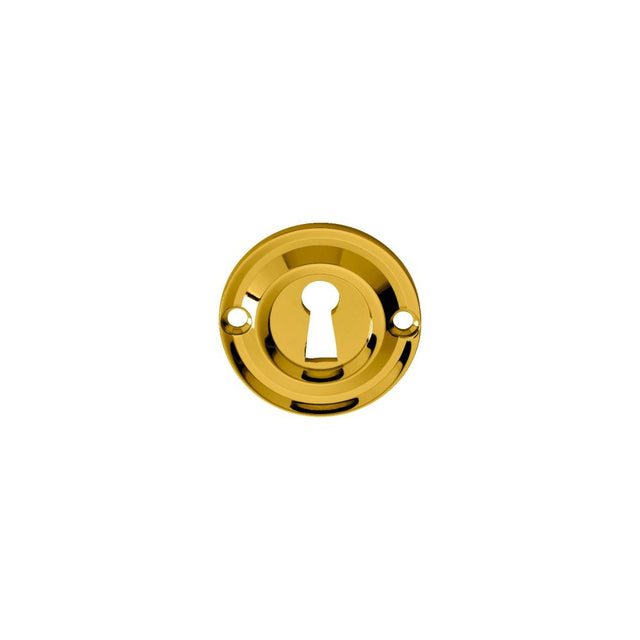 This is an image of a Carlisle Brass - Small Escutcheon - Stainless Brass that is availble to order from Trade Door Handles in Kendal.