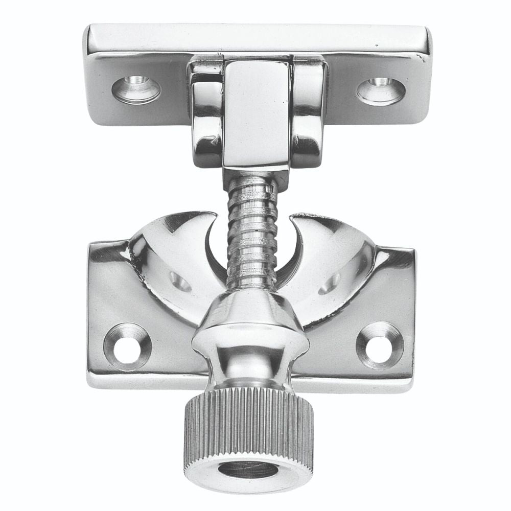 This is an image of a Carlisle Brass - Architectural Quality Brighton Sash Fastener - Polished Chrome that is availble to order from Trade Door Handles in Kendal.