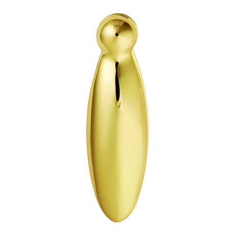 This is an image of a Carlisle Brass - Pear Drop Covered Escutcheon - Polished Brass that is availble to order from Trade Door Handles in Kendal.