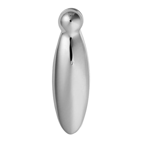 This is an image of a Carlisle Brass - Pear Drop Covered Escutcheon - Polished Chrome that is availble to order from Trade Door Handles in Kendal.