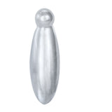 This is an image of a Carlisle Brass - Pear Drop Covered Escutcheon - Satin Chrome that is availble to order from Trade Door Handles in Kendal.