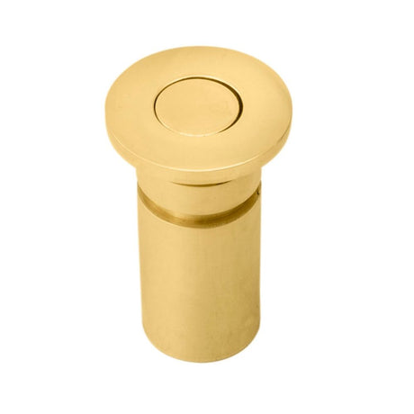 This is an image of a Carlisle Brass - Dust Excluding Socket For Flush Bolts - Polished Brass that is availble to order from Trade Door Handles in Kendal.