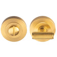 This is an image of a Carlisle Brass - Syntax Turn & Release - Satin Brass that is availble to order from Trade Door Handles in Kendal.