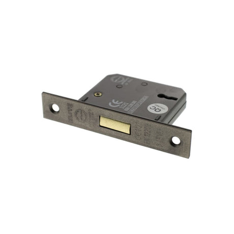 Atlantic Hardware Locks & Latches Distressed Silver / 3 Lever Deadlock / 2.5" / 65mm Atlantic 3 Lever Key Deadlock [CE] 2.5" - Distressed Silver