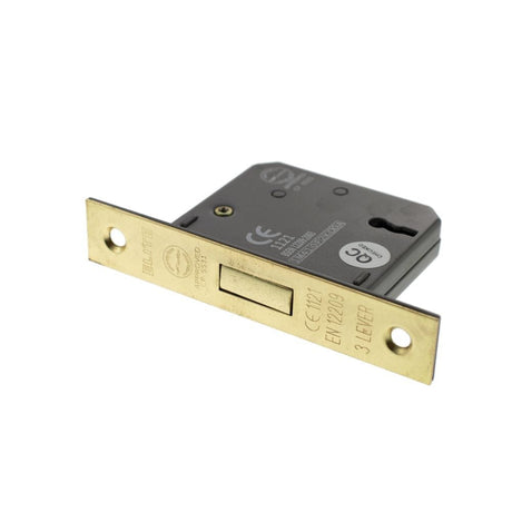 Atlantic Hardware Locks & Latches Polished Brass / 3 Lever Deadlock / 2.5" / 65mm Atlantic 3 Lever Key Deadlock [CE] 2.5" - Polished Brass