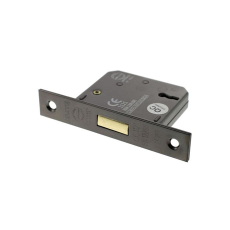 Atlantic Hardware Locks & Latches Black Nickel / 3 Lever Deadlock / 3" / 76mm Atlantic 3 Lever Key Deadlock [CE] 3" - Black Nickel