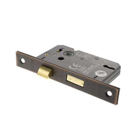 Atlantic Hardware Locks & Latches Antique Copper / 3 Lever Sashlocks / 2.5" / 65mm Atlantic 3 Lever Key Sashlock [CE] 2.5" - Antique Copper